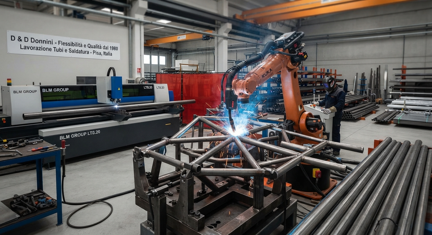 Lavorazioni e Saldatura di Tubi Metallici D&D Donnini Pisa